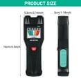 thumbnail image 3 of Lepmerk Handheld EMF Detector with 5 LED Magnetic Field Sensors - Portable Radiation Monitor for Home and Office Use - Detect Electromagnetic Waves - Black, 3 of 6
