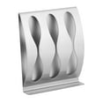 thumbnail image 3 of Soporte de acero inoxidable para cepillo de dientes, maquinilla de afeitar, montaje en hebra, organizador de accesorios de baño, tres agujeros, 3 of 8