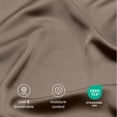 thumbnail image 6 of Bare Home Bamboo Pillowcases Set (2-pack) - Made from Rayon Fibers -  Soft, Cooling & Breathable - King, Taupe, 6 of 8