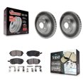 thumbnail image 1 of Transit Auto Front Coated Disc Brake Rotors and Ceramic Pads Kit for Car Subaru Impreza Legacy Saab 9-2X KGT-100211, 1 of 11