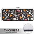 thumbnail image 5 of Kitchen Rugs Sets Of 2,Colorful Mushroom Mixed Black Pattern Anti Fatigue Kitchen Mat Rugs Non Slip Washable,Decorative Kitchen Floor Mats for Kitchen,Sink,Laundry,17"x47"+17"x47", 5 of 5