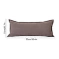 thumbnail image 3 of Long Body Support Pillow, Side Sleeping Leg Pillow, Segmented Filling Prevents Shifting, Soft Breathable Removable Cover, Multi Purpose Bed Cushion for Back, Waist Relief, Gray, 3 of 6