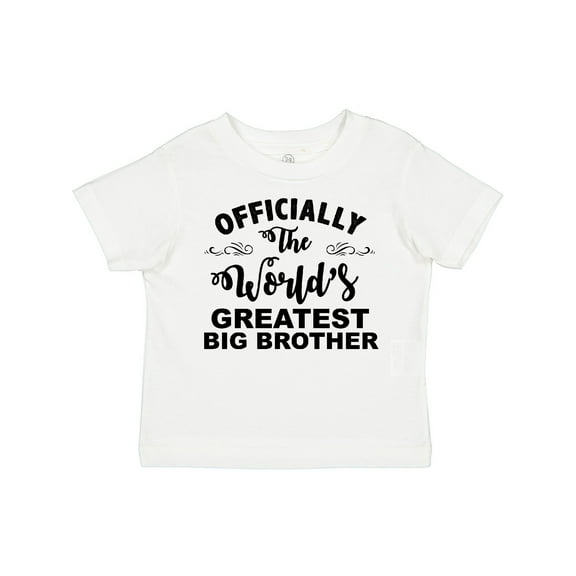 Inktastic Officially the World's Greatest Big Brother Boys Toddler T-Shirt