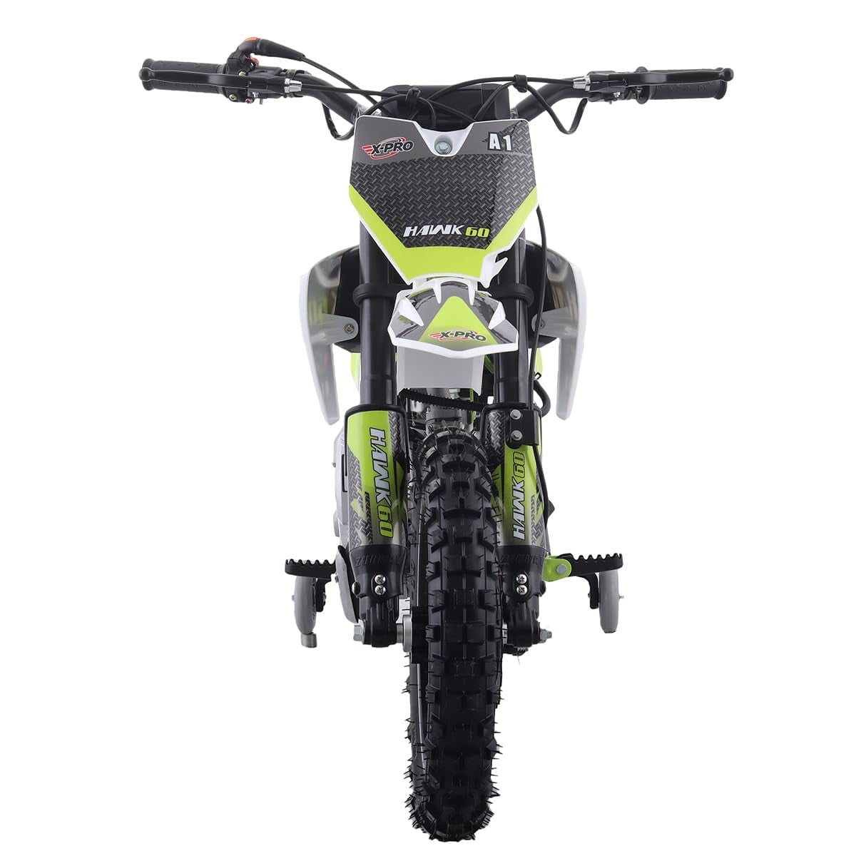 X-Pro Hawk 60 Dirt Bike with CVT Transmission, Electric Start, Disc Brake! 10" Wheels!