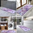 thumbnail image 2 of Purple Butterfly Flower Pattern Kitchen Rug Mat,Kitchen Runner Rugs Non Skid Washable,Decorative Kitchen Floor Mats for Kitchen,Sink,Laundry,17"X47", 2 of 5