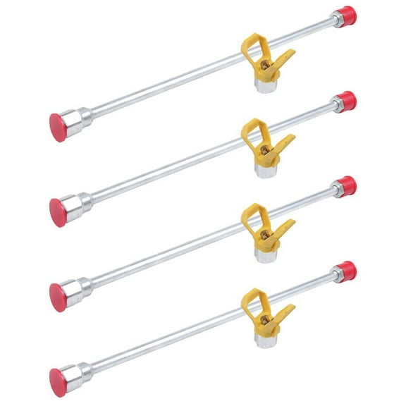 4Pc 20 Inch Airless Sprayer Paint Tool Extension Pole 50Cm with Tip Guard Nozzle Seat