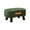 Green, variant on Small Curved Foot Stool with Handle, 13.7" L x 9.8" W x 8.6" H Velvet Ottoman, Padded Seat & Solid Wood Legs, Non,lip Pads, Easy Assembly Accent Step Stool for Couch, Bedroom & Entryway