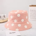 thumbnail image 5 of Flower Reversible Bucket Hat Summer Beach Travel Fisherman Cap Beach Wide Brim Sun Hat for Women Men, 5 of 7