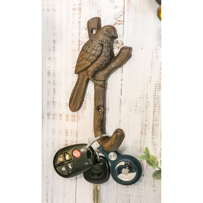 Pack Of Cast Iron Rustic Western Bird Perching On Tree Twig - Main Image