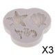 thumbnail image 1 of Paquete de 3-6 moldes de silicona líquida de de mar/conchas/tarfish para pastel de Fondant 3 piezas, 1 of 10