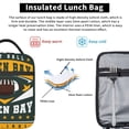 thumbnail image 3 of Green Bay Insulated Lunch Bag Lunchbox For Women Men, Portable Leakproof Cute Tote Cooler Meal Bag, Reusable Lunch Container For Work/Office/Picnic/Travel, 3 of 6