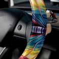 thumbnail image 5 of Butterfly 14.5 Inch Printing PVC Leather Auto Accessories Steering Wheel Covers Car Wheel Cover, 5 of 6