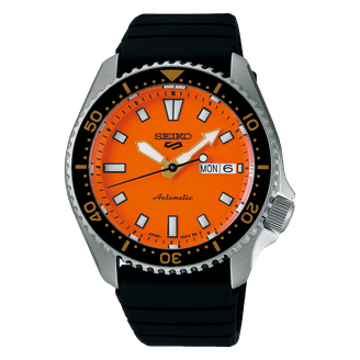 Seiko 5 Sports Men's Watch, Automatic, Orange Dial, SRPD59K1