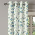 thumbnail image 2 of Ambesonne Ivory and Blue Grommet Curtain, Pansies Bluebell, 50" x 72", Blue Ivory and Lavender, 2 of 6