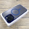 thumbnail image 5 of Translucent Matte Case For iPhone 16 15 14 13 12 11 Pro Max Mini Plus 16Pro 15Pro For Magsafe Charge Anti-fingerprint Full Cover Black For iPhone 14, 5 of 5
