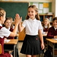 thumbnail image 5 of Girls Tennis Skirts Elastic Waist Athletic Pleated Skort with Shorts School Uniform Skirt, 5 of 5