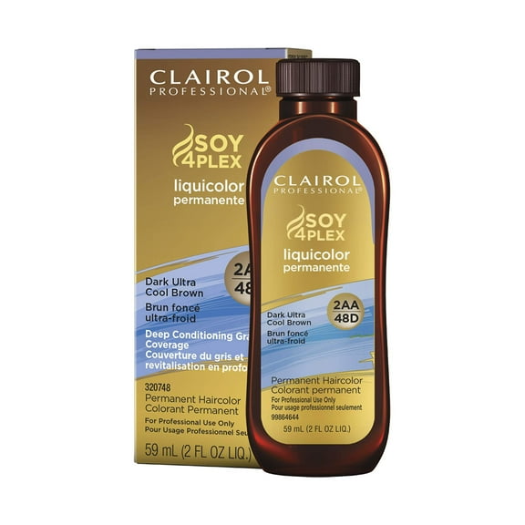Clairol Soy 4Plex Liquicolor Permanente 2Aa/48D Dark Ultra Cool Brown