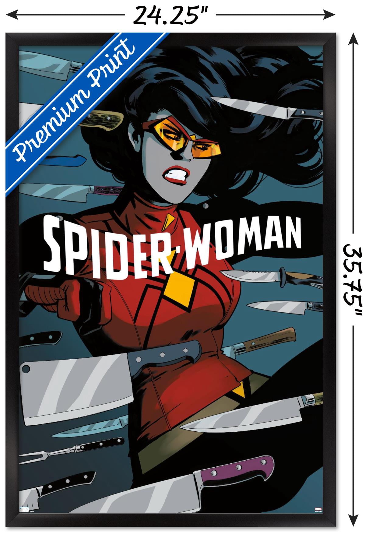 Marvel Comics - Spider Woman - Spider-Woman #6 Wall Poster, 22.375" x 34", Framed