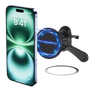 YOOVEE Universal Magnetic Phone Mount with Magnetic Disc, 360° Rotation, Air Vent Holder, Super Strong Magnet, Black