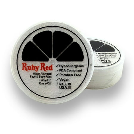 Ruby Red Halloween Cosplay Face and Body Paint White 100 -