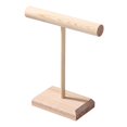 thumbnail image 3 of yotijay Jewelry T Shape Bar Stand Necklace Holder Wooden Jewelry Rack Minimalist Dresser S, 3 of 9