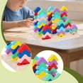 thumbnail image 4 of Juego de clasificación y apilamiento de madera, juego de combinación de colores, juguete sensorial educativo, tablero de clasificación y apilamiento p, 4 of 9