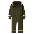 thumbnail image 2 of XIMIN Kids One-Piece Snowsuit for Winter, Boys Girls Waterproof Ski Overalls, Snowboarding and Outdoor Snow Suit (Blackish Green, 12-13 Years), 2 of 3