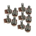 thumbnail image 1 of Potenciómetros Guitar Pots A500k compatibles con bajos de guitarra (paquete de 10), 1 of 5