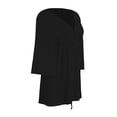 thumbnail image 3 of Salida de Playa Ocean Pacific para Mujer, Escote V Profundo Negro Talla CH, 3 of 4