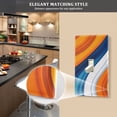 thumbnail image 5 of Yayeee Blank Wall Plate Cover 1-Gang 4.5"x2.7" Home Unused Decorative Outlet, Orange Abstract Wavy, 5 of 7