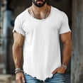 thumbnail image 3 of Men’s Sleeveless Tank Top Breathable Round Neck Cotton Casual Summer Undershirt, 3 of 4