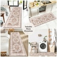 thumbnail image 7 of Findosom 2'x6' Runner Rugs for Hallway Machine Washable Runners Rug,Vintage Runner Rug Non Slip Kitchen Runner Rug Medallion Carpet Runner for Bedroom Laundry Entrance,Orange, 7 of 7