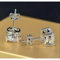 thumbnail image 3 of Divine Creation 2.00Ct Round Cut Diamond Trendy Push Back Stud Earrings 14K White Gold Plated 925 Sterling Silver, 3 of 4