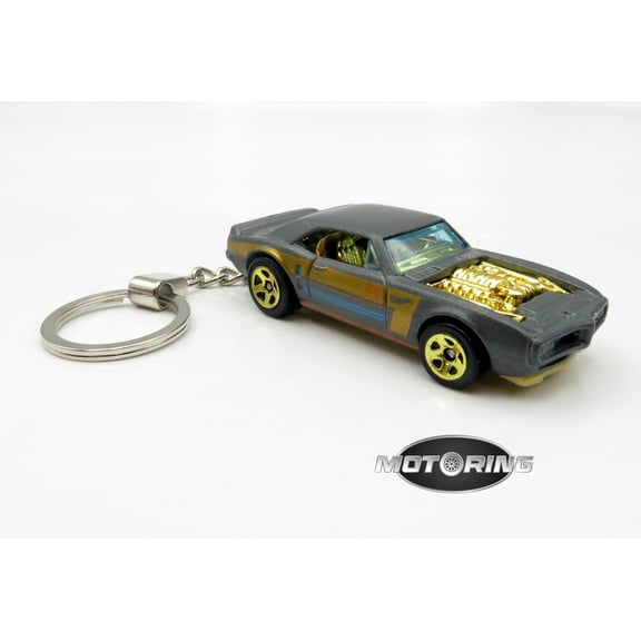 1967 '67 Pontiac Firebird Gray Grey Car Rare Novelty Keychain 1:64 Diecast