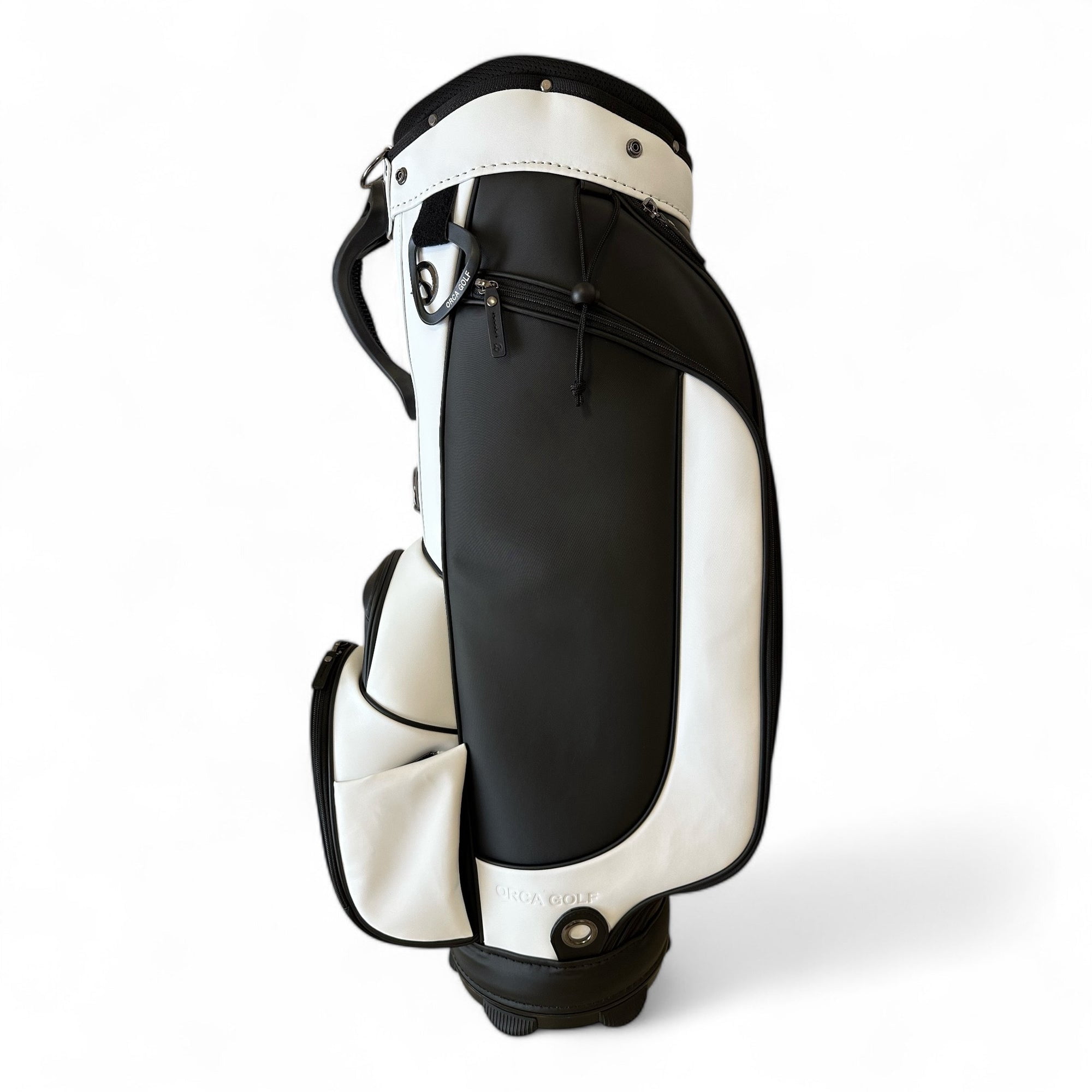 NEW Orca Golf SpyHop Synthetic Leather Cart Bag 6-Way Top - Black & White