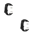 thumbnail image 2 of Sidaley Correa de reloj Correa de silicona de repuesto portátil de multicolor Correa de reloj ligera resistente al desgaste Negro Negro 2Conjunto, 2 of 6