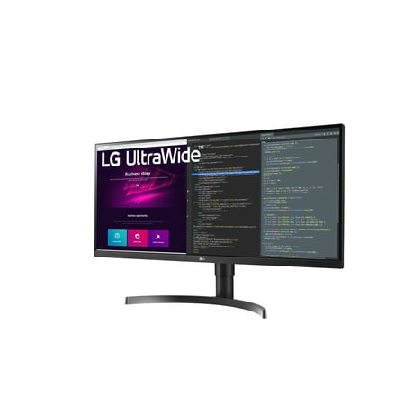 LG - 34” IPS LED UltraWide WQHD Monitor with FreeSync and HDR 10 - Black