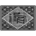 thumbnail image 1 of Ahgly Company Indoor Rectangle Patterned Charcoal Black Area Rugs, 2' x 3', 1 of 6