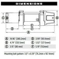 thumbnail image 5 of Warn 101045 Winch VRX Vehicle Mounted Waterproof 12 Volt 4500 LB Pull Capacity, 5 of 7
