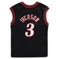 thumbnail image 3 of Preschool Mitchell & Ness Allen Iverson Black Philadelphia 76ers 2000-2001 Hardwood Classics Throwback Team Jersey, 3 of 3