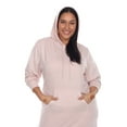 thumbnail image 5 of White Mark Plus Size Hoodie Sweatshirt Dress, 5 of 5