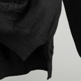 thumbnail image 6 of Maqroz Womens Two Piece Lounge Sets Cable Knit Pullover Hoodie Sweaters Wide Leg Pants Matching Outfit Casual Streetwear Winter Warm Outfits, 6 of 7