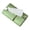 A004- Green, variant on Decorative Red Curved Tissue Box Holder, Decorative Tissue Box Covers, Tissue Box Cover Rectangular, Napkin Holder for Table, 8X4X2 Inch Modern Fashionable Desktop Ornament for