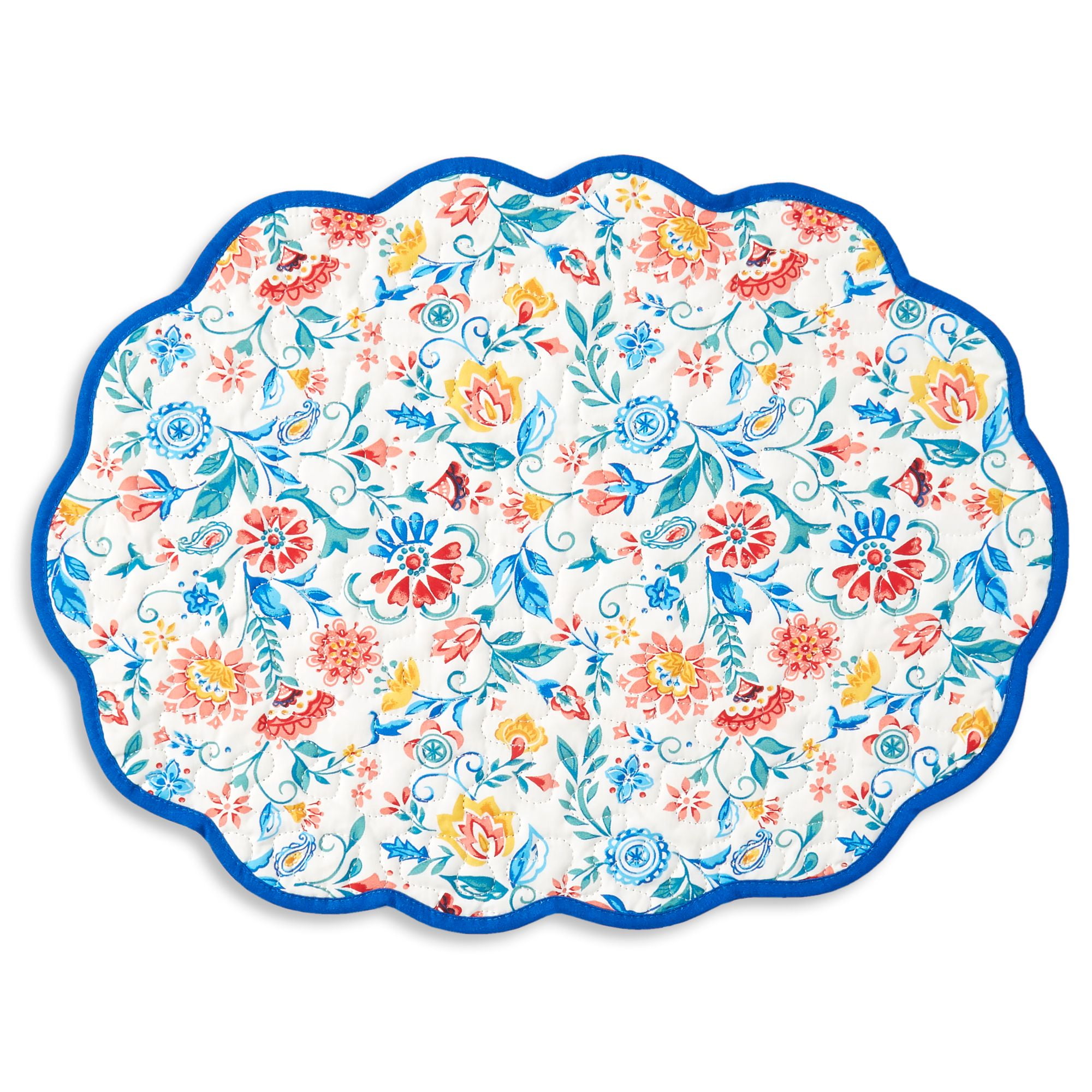 The Pioneer Woman Mazie Print Reversible Quilted Placemat Walmart