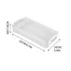 thumbnail image 2 of Caja de lápices de dibujo blanca, estuche de lápices de dibujo transparente reforzado con hebilla de doble oreja, caja de almacenamiento de herramientas de plástico para artesanía con hebilla de doble, 2 of 2