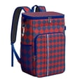 thumbnail image 1 of Rustic Plaid Soft Cooler Bag - 20L Insulated Leakproof Backpack Cooler for Picnics, Travel & Daily Use, 1 of 5