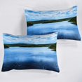 thumbnail image 3 of Cover Sets 2Pcs，Blue Sky White Clouds Sea Bedding Sets with Zipper Beautiful, 3 of 4