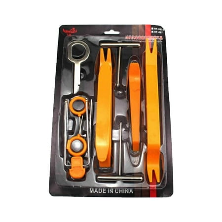

Megawheels Trim Removal Tool | 12Pcs Thickened Auto Trim Removal Tool Set | Interior Door Panel Clip Fastener Removal Set For Vehicle Dash Radio Audio Installer No Scratch Pry Tool Kit