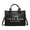 01 Black, variant on Elegant Letter Pattern Handbag, Fashionable Fuzzy Decoration Shoulder Bag, Fashionable Work and Daily Use Handbag, Suitable for Women