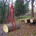 thumbnail image 3 of 36" 2T Log Skidding Lifting Tongs with Ring Log Lifter Dragging Tongs Timber Grab Yellow/Red, 3 of 27